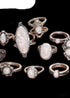 Boho Silver Rings Set Opal Alessandra